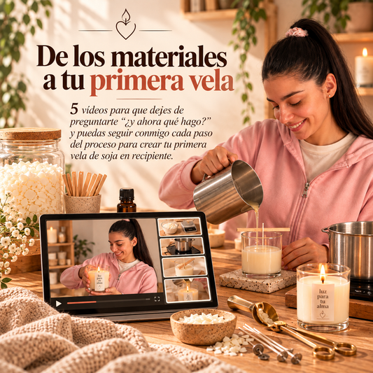 Tu primera vela, conmigo: 5 vídeos paso a paso.