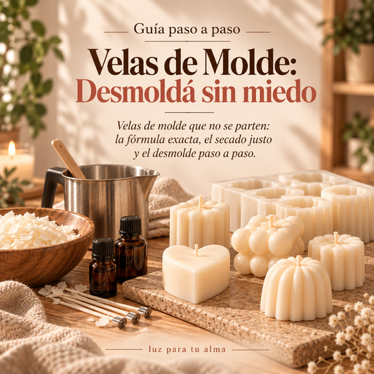 Velas de Molde: Desmoldá sin miedo.